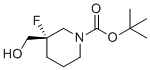 structure of CAS# 1345697-13-3, 叔-丁基(3S)-3-氟-3-(羟基甲基)哌啶-1-羧酸酯
