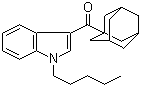 structure of CAS# 1345973-49-0, 1-Pentyl-3-(adamant-1-oyl)indole