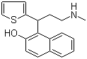 structure of CAS# 1346599-09-4, 1-[3-(Methylamino)-1-(2-thienyl)propyl]-2-naphthalenol