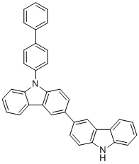 structure of CAS# 1346669-48-4, 9-[1,1'-biphenyl]-4-yl-3,3'-bi-9H-carbazole