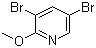structure of CAS# 13472-60-1, 3,5-二溴-2-甲氧基吡啶