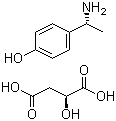 structure of CAS# 134855-89-3, (R)-4-(1-氨基乙基)苯酚 (S)-羟基丁二酸盐