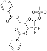 CAS # 134877-43-3, 3,5-Bis(benzoyl)-1-methanesulfonyloxy-2-deoxy-2,2-difluororibose