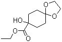structure of CAS# 134970-49-3, 8-羟基-1,4-二氧杂螺[4.5]癸烷-8-羧酸乙酯