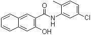 structure of CAS# 135-63-7, N-(5-氯-2-甲基苯基)-3-羟基-2-萘甲酰胺
