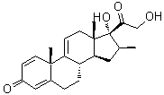CAS # 13504-15-9, (16beta)-17,21-Dihydroxy-16-methylpregna-1,4,9(11)-triene-3,20-dione