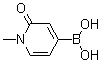 structure of CAS# 1351413-50-7, B-(1,2-Dihydro-1-methyl-2-oxo-4-pyridinyl)boronic acid