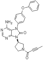 structure of CAS# 1351636-18-4, Tirabrutinib