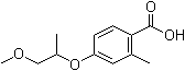 CAS 登录号：1351690-41-9, 4-(2-甲氧基-1-甲基乙氧基)-2-甲基苯甲酸