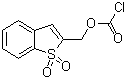 structure of CAS# 135204-19-2, 1,1-Dioxobenzo[b]thiophen-2-ylmethyl chloroformate