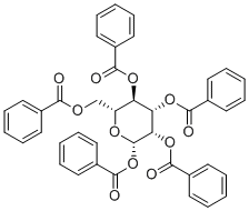 structure of CAS# 13526-09-5, 1,2,3,4,6-PENTA-O-BENZOYL-beta-D-MANNOPYRANOSE
