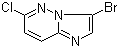 structure of CAS# 13526-66-4, 3-溴-6-氯咪唑并[1,2-b]哒嗪