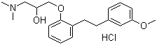 CAS # 135261-74-4, 1-(Dimethylamino)-3-[2-[2-(3-methoxyphenyl)ethyl]phenoxy]-2-propanol hydrochloride