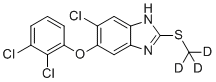 structure of CAS# 1353867-93-2, Triclabendazole-D3