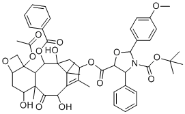 CAS # 1354900-65-4, Cabazitaxel intermediate, 5-O-(4-acetyloxy-2-benzoyloxy-1,9,12-trihydroxy-10,14,17,17-tetramethyl-11-oxo-6-oxatetracyclo[11.3.1.03,10.04,7]heptadec-13-en-15-yl) 3-O-tert-butyl 2-(4-methoxyphenyl)-4-phenyl-1,3-oxazolidine-3,5-dicarboxylate