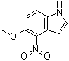 structure of CAS# 135531-92-9, 5-Methoxy-4-nitro-1H-indole
