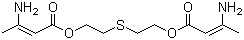 structure of CAS# 13560-49-1, 3-Amino-2-butenoic acid 1,1'-(thiodi-2,1-ethanediyl) ester