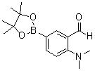 structure of CAS# 1356400-78-6, 2-(二甲基氨基)-5-(4,4,5,5-四甲基-1,3,2-二氧硼杂环戊烷-2-基)苯甲醛