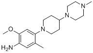 structure of CAS# 1356963-01-3, 2-甲氧基-5-甲基-4-(4-(4-甲基哌嗪-1-基)哌啶-1-基)苯胺