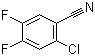 structure of CAS# 135748-34-4, 2-氯-4,5-二氟苯腈