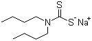 CAS # 136-30-1, Sodium dibutyldithiocarbamate, DibutylCarbamodithioic acid sodium salt