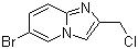 structure of CAS# 136117-72-1, 6-溴-2-(氯甲基)咪唑并[1,2-a]吡啶
