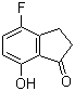 structure of CAS# 136191-16-7, 4-氟-2,3-二氢-7-羟基-1H-茚-1-酮