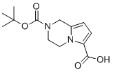 structure of CAS# 1363380-86-2, 2-Boc-3,4-dihydro-1H-pyrrolo[1,2-A]pyrazine-6-carboxylic acid