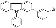 structure of CAS# 1365118-41-7, 2-(3-溴苯基)-9-苯基-9H-咔唑