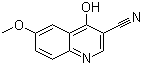 structure of CAS# 13669-61-9, 4-Hydroxy-6-methoxyquinoline-3-carbonitrile