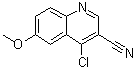 CAS 登录号：13669-62-0, 4-氯-6-(甲氧基)-3-喹啉甲腈
