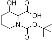 CAS # 1367735-71-4, 3-Hydroxy-1,2-piperidinedicarboxylic acid 1-(1,1-dimethylethyl) ester
