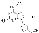 structure of CAS# 136777-48-5, 阿巴卡韦盐酸盐
