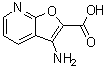 structure of CAS# 1368147-72-1, 3-Aminofuro[2,3-b]pyridine-2-carboxylic acid