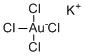 structure of CAS# 13682-61-6, Potassium tetrachloroaurate