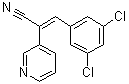 structure of CAS# 136831-49-7, alpha-[(3,5-Dichlorophenyl)methylene]-3-pyridineacetonitrile