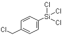 CAS # 13688-90-9, 4-(Trichlorosilyl)benzyl chloride, Trichloro[4-(chloromethyl)phenyl]silane, [4-(Chloromethyl)phenyl]trichlorosilane, [p-(Chloromethyl)phenyl]trichlorosilane