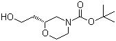 structure of CAS# 136992-21-7, (R)-2-(2-Hydroxyethyl)-4-morpholinecarboxylic acid tert-butyl ester