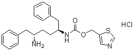 CAS # 1370406-80-6, N-[(1S,4S)-4-Amino-5-phenyl-1-(phenylmethyl)pentyl]carbamic acid 5-thiazolylmethyl ester hydrochloride