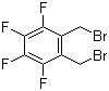 CAS # 13719-82-9, 1,2-Bis(bromomethyl)-3,4,5,6-tetrafluorobenzene, alpha,alpha'-Dibromo-3,4,5,6-tetrafluoro-o-xylene