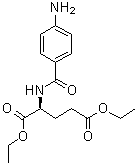 structure of CAS# 13726-52-8, N-(4-氨基苯甲酰基)-L-谷氨酸二乙酯