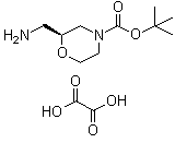 structure of CAS# 1373255-08-3, (2S)-2-(氨基甲基)-4-吗啉羧酸叔丁酯草酸盐