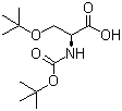 structure of CAS# 13734-38-8, Boc-O-tert-butyl-L-serine