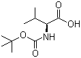 structure of CAS# 13734-41-3, Boc-L-Valine