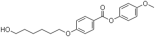 structure of CAS# 137407-31-9, 4-(6-Hydroxyhexyloxy)benzoic acid 4-methoxyphenyl ester
