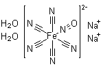 structure of CAS# 13755-38-9, Disodium nitroprusside dihydrate