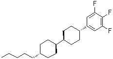 structure of CAS# 137644-54-3, [反式(反式)]-1,2,3-三氟-5-(4'-戊基[1,1'-联环己烷]-4-基)-苯