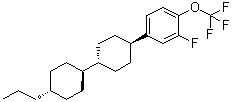 CAS 登录号：137810-19-6, [反式(反式)]-2-氟-4-(4'-丙基[1,1'-联环己烷]-4-基)-1-(三氟甲氧基)苯