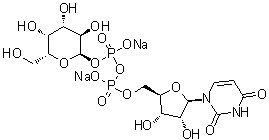structure of CAS# 137868-52-1, 二磷酸尿苷-半乳糖二钠盐