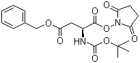 structure of CAS# 13798-75-9, Boc-L-aspartic acid 4-benzyl 1-(N-hydroxysuccinimide) ester